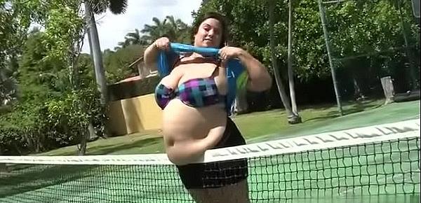  Rikki Waters Playing Tennis With Her Big Tits and Ass